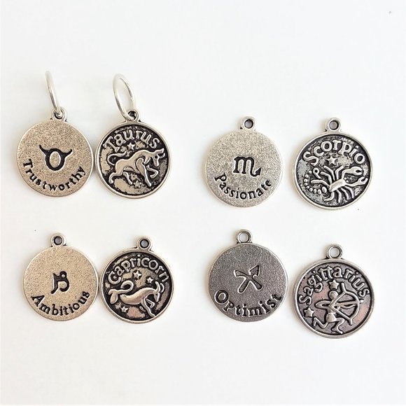 4/$20 Roller Skates Zodiac Charm    astrological sign charm - Picture 6 of 12